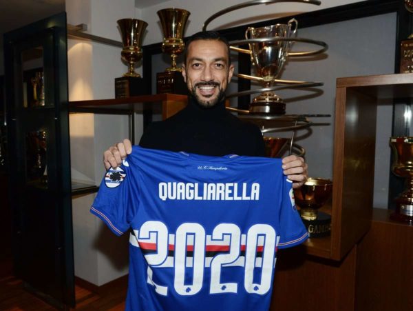 Officiel : Quagliarella prolonge avec la Samp'