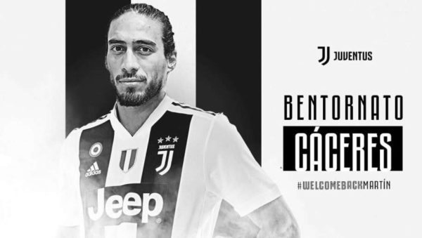 Officiel : La Juve s’offre Caceres et cède Audero