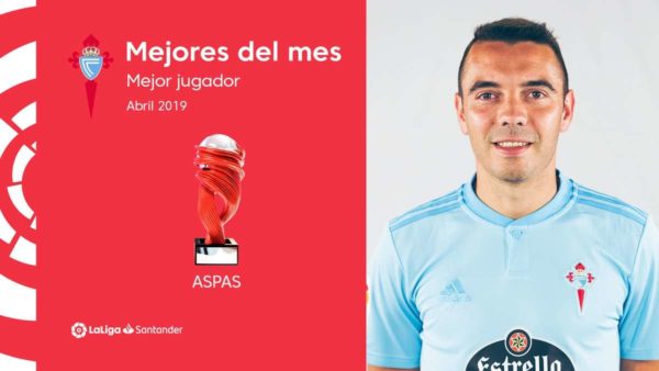 La Liga : Iago Aspas élu joueur du mois