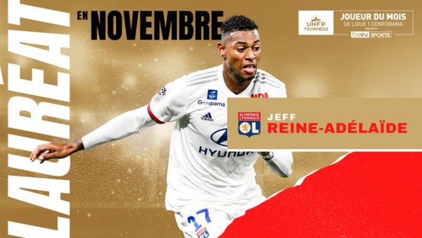 Ligue 1 : Jeff Reine-Adelaïde élu joueur du mois de novembre