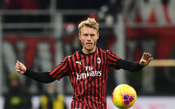 Le Milan AC est satisfait de Simon Kjaer