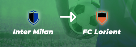 Un joueur de l’Inter Milan se dirige vers Lorient