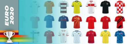 Tous les maillots de l’Euro 2020 (2021)