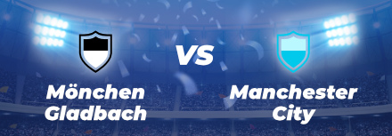 Cotes et pronostics LDC ⭐️ Borussia Mönchengladbach – Manchester City
