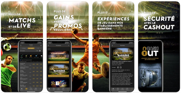 Application Barrière sport mobile