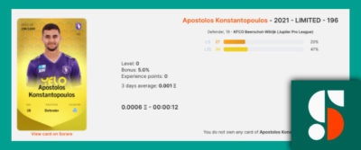 Sorare data achat joueurs