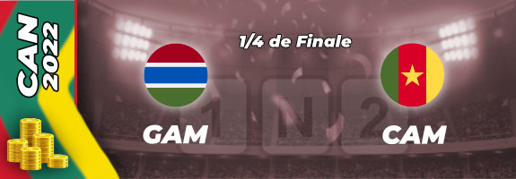 Pronostic Gambie Cameroun, cotes et conseils pour parier 29/01/22