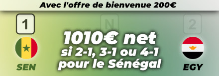 Bonus 1010 Senegal Egypte