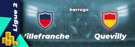 Pronostic Villefranche Beaujolais Quevilly-Rouen barrage Ligue 2