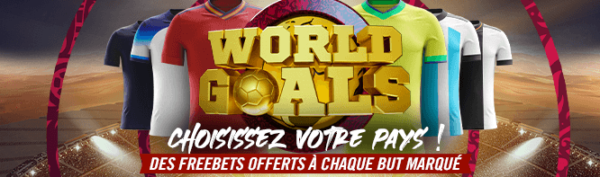 Promo spéciale Winamax Coupe du monde 2022 : World Goals