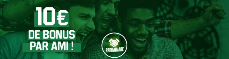 Parrainage Unibet 10€