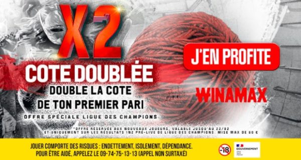 Promo spéciale Winamax Ligue des Champions : cote doublée pour le retour de la LDC !