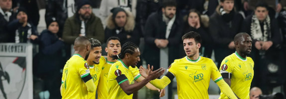 Nantes players during their match against Juventus @IMAGO