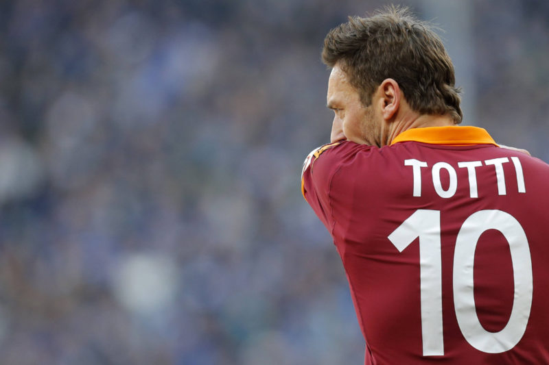 Francesco Totti avec son numéro 10 sous les couleurs de la Roma.
@IMAGO