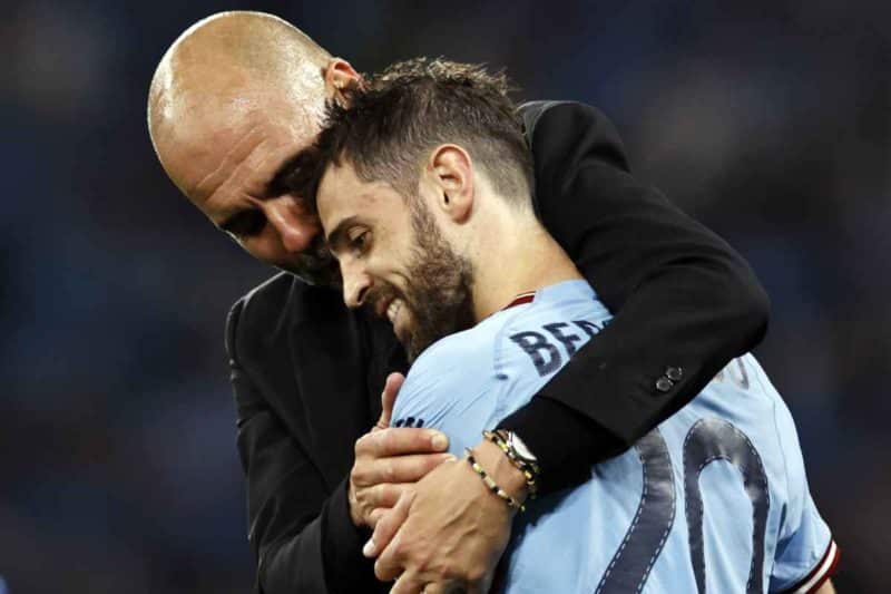 Pep Guardiola & Bernardo Silva ©️IMAGO / ANP