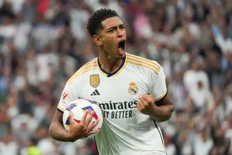 Jude Bellingham - top 10 des salaires du Real Madrid Jude Bellingham qui célèbre son but face au Getafe en Liga. Copyright: ©xAlexxPerezx
