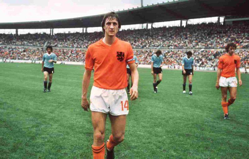 Johan Cruyff avec les Pays-Bas.