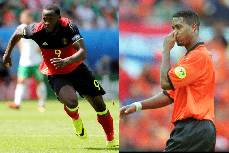 Romelu Lukaku lors de l'EURO 2016 et Patrick Kluivert lors de l'EURO 2000 - 6emes meilleurs buteurs de l'Histoire des Championnats d'Europe