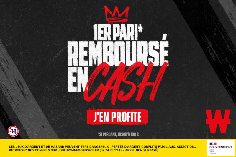 Premier paris remboursé en cash sur Winamax