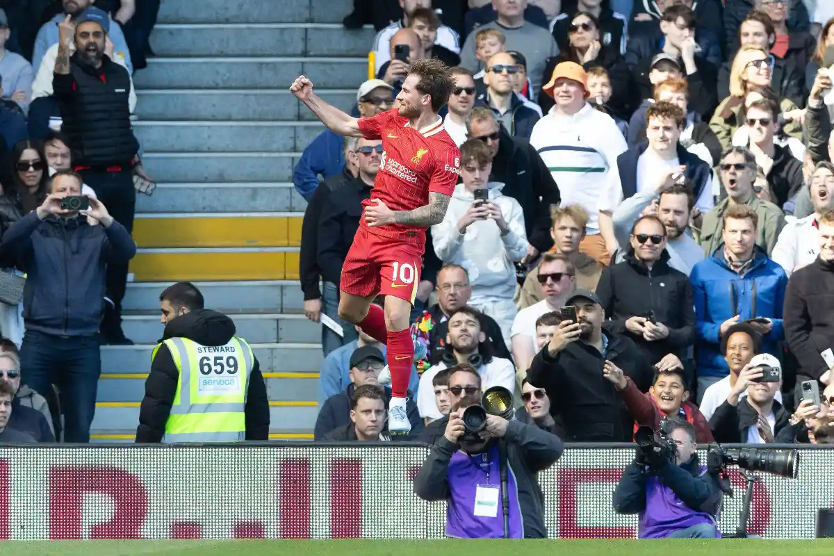 Alexis Mac Allister buteur avec Liverpool @Alamy