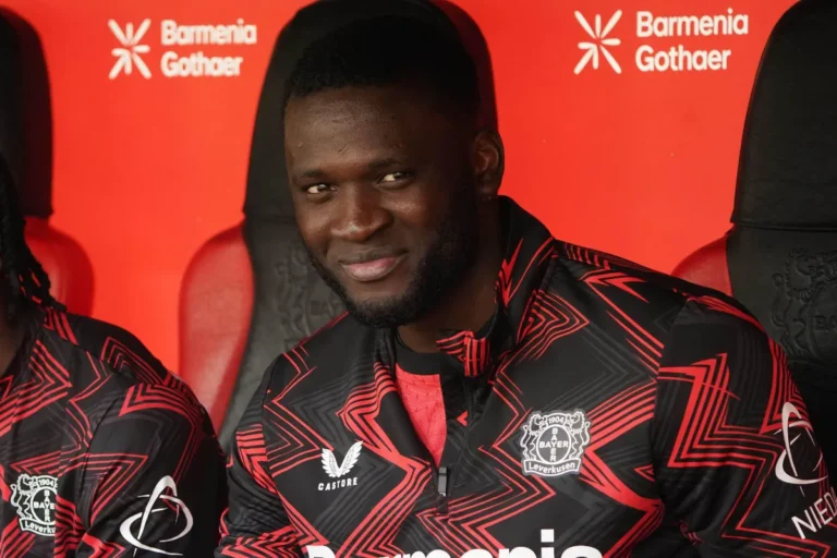 Victor Boniface avec Leverkusen @Alamy