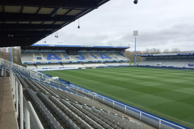 Le stade de l'AJ Auxerre @Alamy