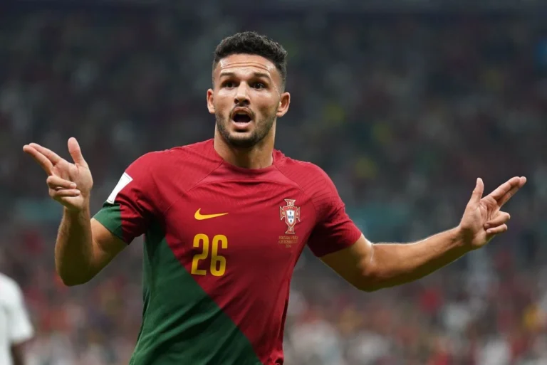 Goncalo Ramos sous le maillot de la sélection portugaise @Alamy