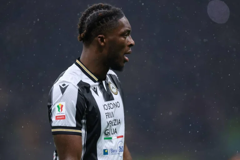 Isaak Touré sous le maillot de l'Udinese @Alamy
