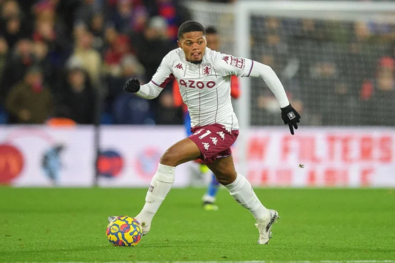 Leon Bailey sous le maillot d'Aston Villa @Alamy