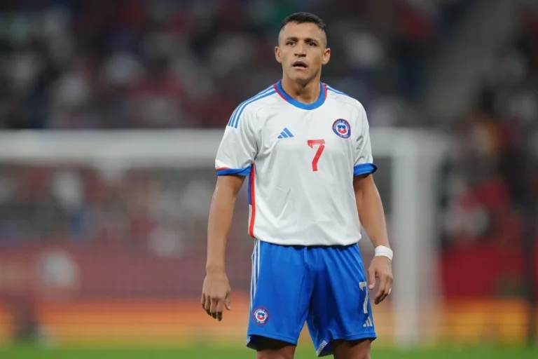 Alexis Sanchez sous le maillot du Chili @Alamy