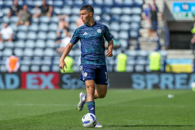 Bilal El Khannouss avec Leicester City @Alamy