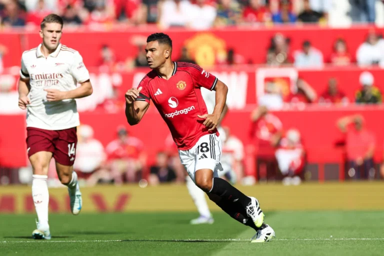 Casemiro avec Manchester United @Alamy