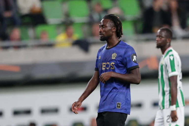 Evann Guessand avec Nice @Alamy