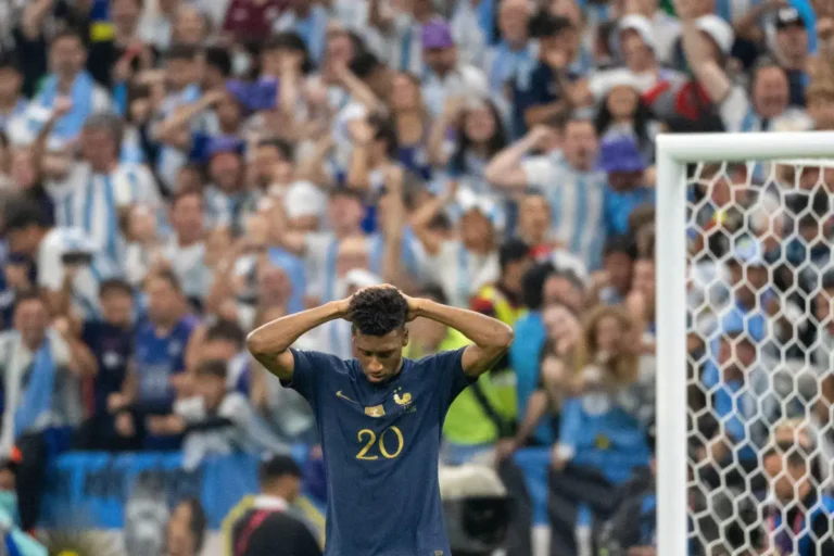 Kingsley Coman sous le maillot de l'Equipe de France ©Alamy
