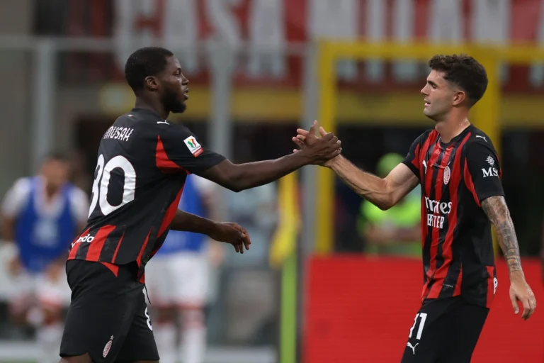 Yunus Musah avec le Milan AC @Alamy