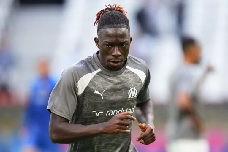 Bamo Meité sous le maillot de l'OM @Alamy