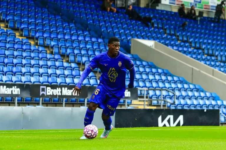 Breel Embolo avec l'AS Monaco @Alamy