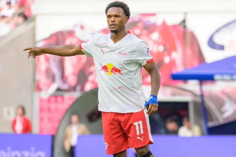 Loïs Openda avec le RB Leipzig @Alamy