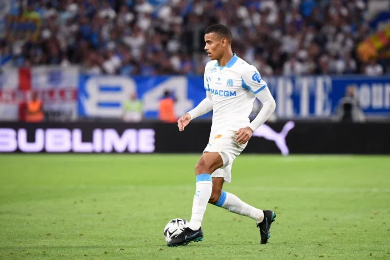 Mason Greenwood sous le maillot de l'OM ©Alamy