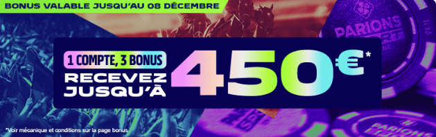 bonus bienvenue parions sport