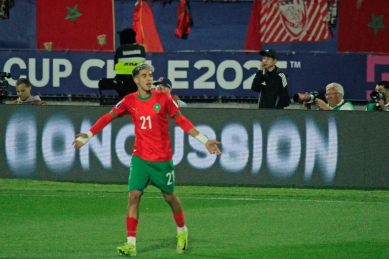 Yassir Zabiri avec le Maroc U20 @Alamy