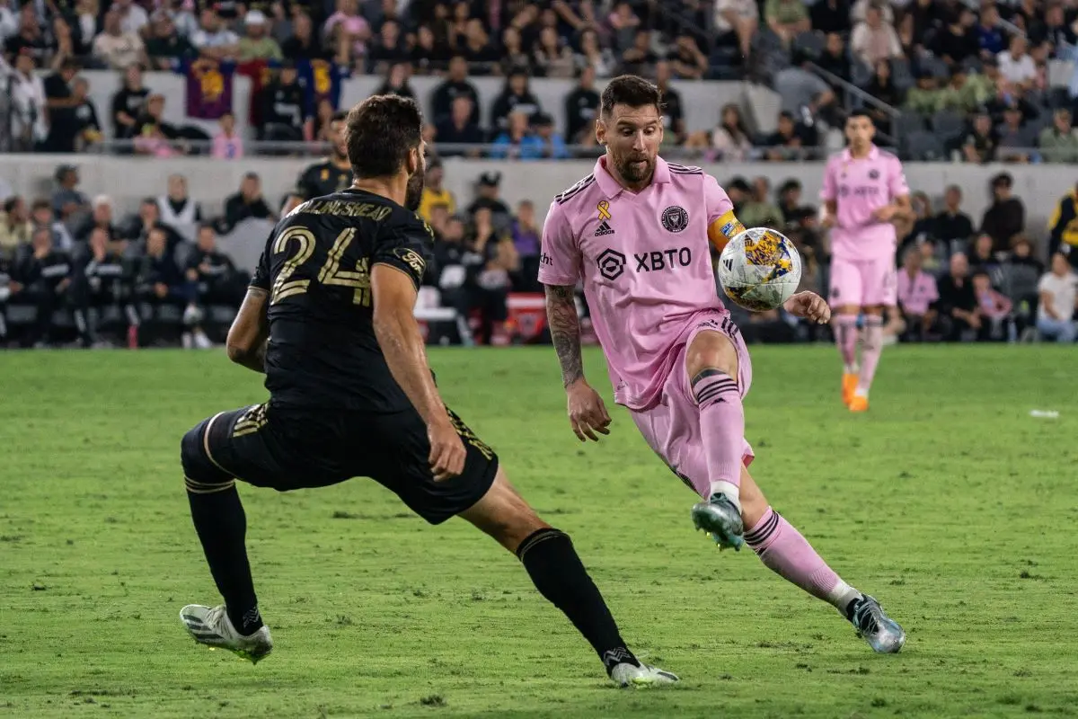 Lionel Messi sous le maillot de l'Inter Miami @Alamy