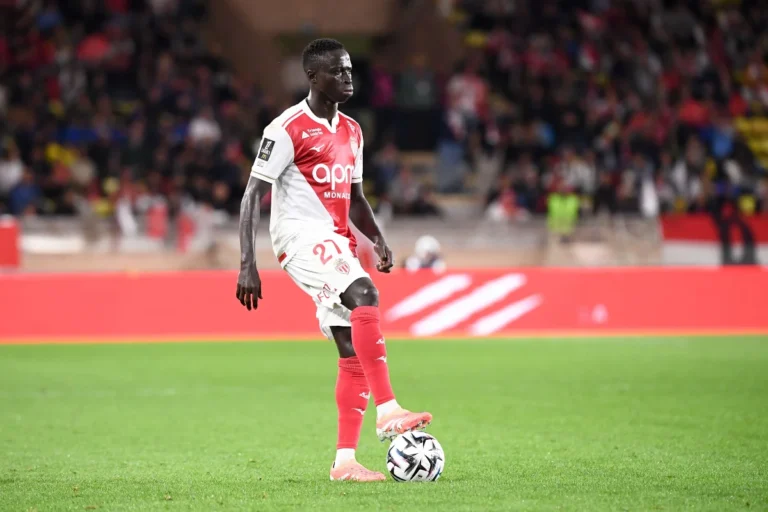 Krépin Diatta sous le maillot de l'AS Monaco
