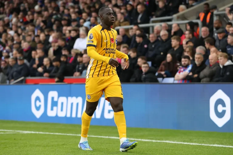 Yankuba Minteh sous le maillot de Brighton @Alamy