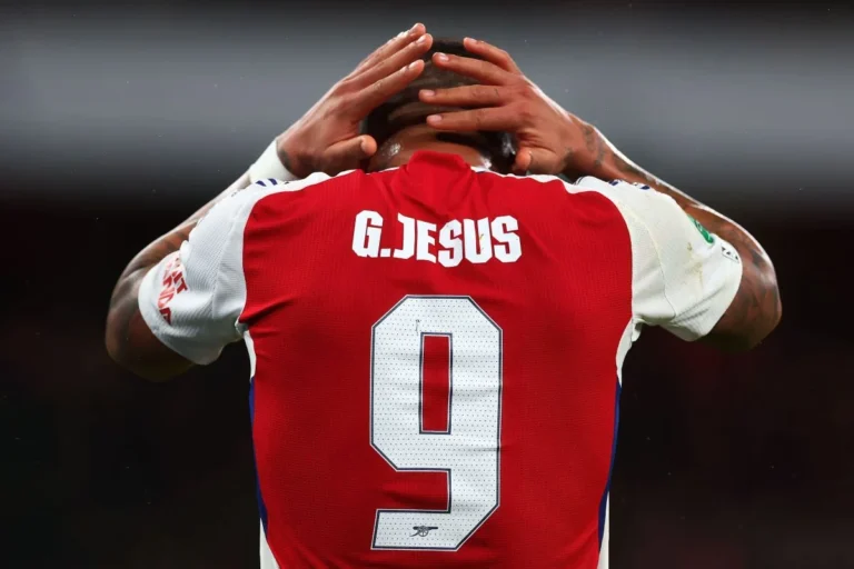 Gabriel Jesus sous le maillot d'Arsenal @Alamy