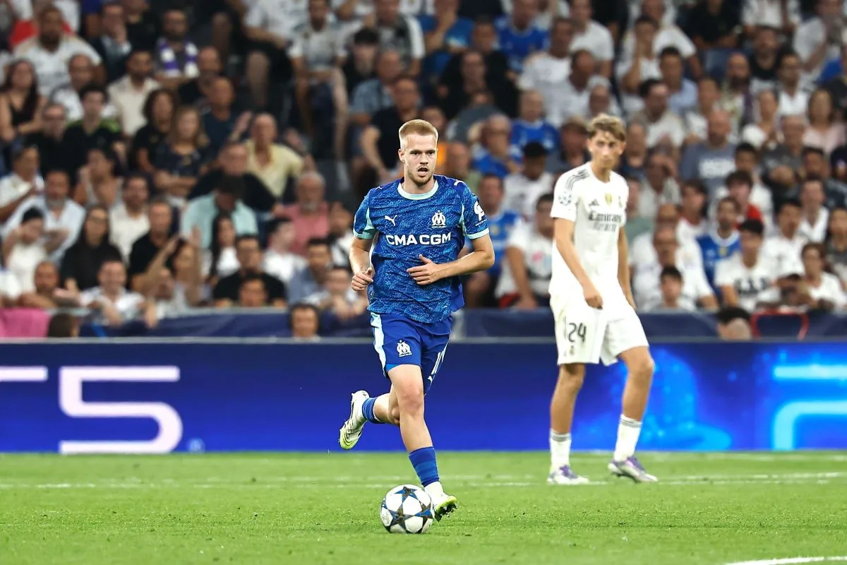 Arthur Vermeeren sous le maillot de l'OM @Alamy