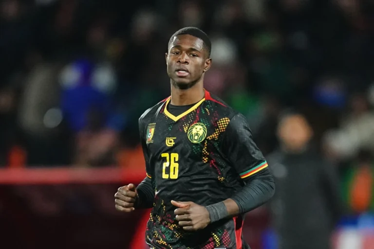 Christian Kofane sous le maillot du Cameroun