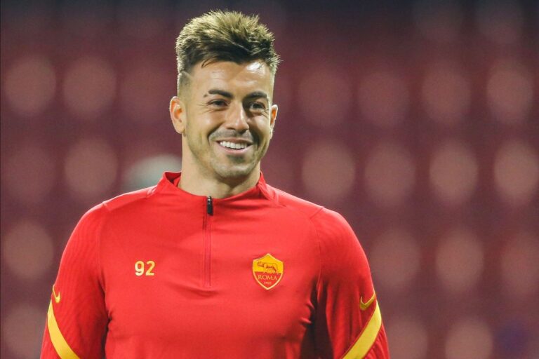Stephan El Shaarawy à l'échauffement avec la Roma @Alamy