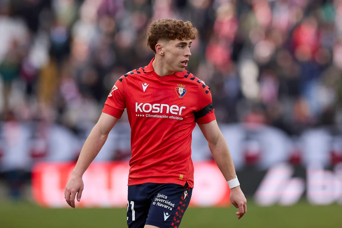 Víctor Muñoz sous le maillot d'Osasuna