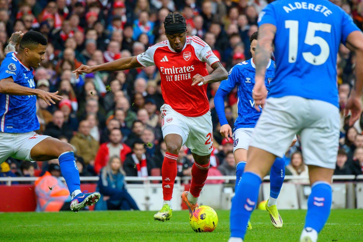 Eberechi Eze sous le maillot d'Arsenal @Alamy